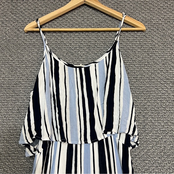 Cotton Blue women’s maxi dress blue and white size L preowned - Picture 7 of 12